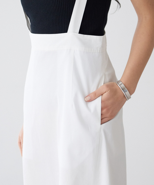 Rouge vif Anna（ルージュヴィフアンナ）の「【セットアップ対応】リネン混サスペンダースカート（スカート・レディース・ホワイト/ベージュ・38/36）」の15枚目の写真