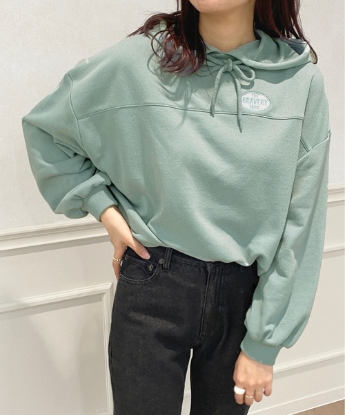 apres jour(アプレジュール)の「ワッペン付きルーズパーカー【ZOZOTOWN限定アイテム】(パーカー・レディース・ネイビー/ブルー/アイボリー・X-LARGE/フリー)」の17枚目の写真