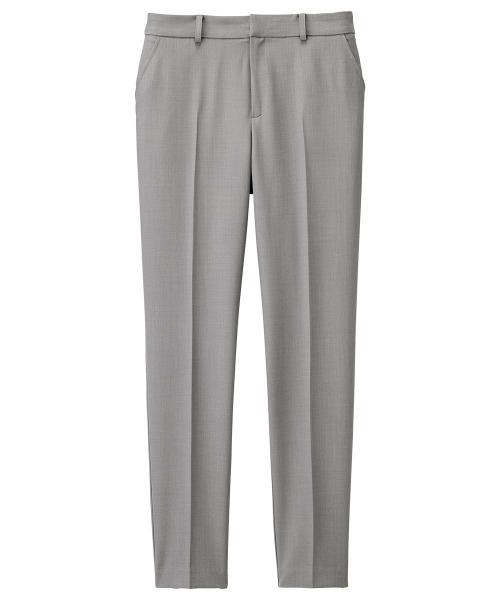 RANAN(ラナン)の「ひんやり!洗える麻調テーパードパンツ(スーツパンツ・レディース・ブラック/ライトグレー・L/LL/M)」の6枚目の写真