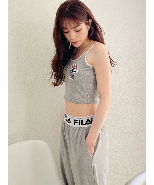 FILA（フィラ）の「GYDA×FILA BASKETBALLバイカラービスチェ（キャミソール・レディース・ブラック/グレー/オフホワイト・FREE）」の22枚目の写真