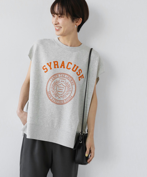 セール】ロゴスウェット フレンチスリーブ（Tシャツ/カットソー