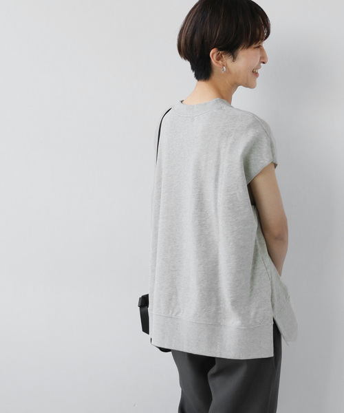 JOURNAL STANDARD relume フレンチスリーブ リブTシャツ白 ジャーナルスタンダード レリューム JOURNAL STANDARD relume フレンチ
