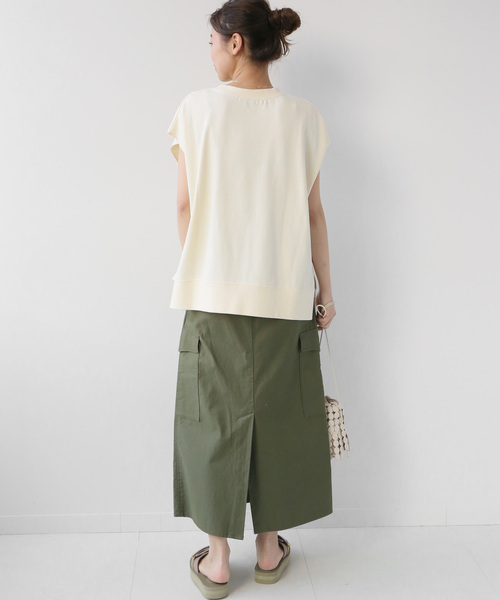 JOURNAL STANDARD relume(ジャーナルスタンダード レリューム)の「ロゴスウェット フレンチスリーブ(Tシャツ/カットソー・レディース・ブラック/グレー系その他/ナチュラル・FREE)」の20枚目の写真