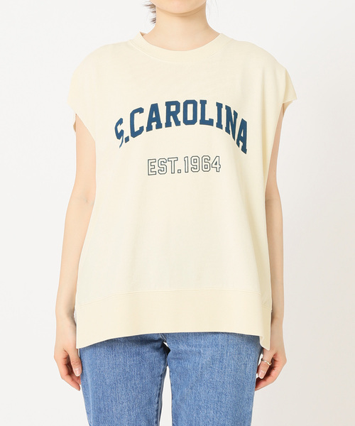 JOURNAL STANDARD relume フレンチスリーブ リブTシャツ白 フレンチスリーブロゴTシャツ（Tシャツ／カットソー）｜JOURNAL