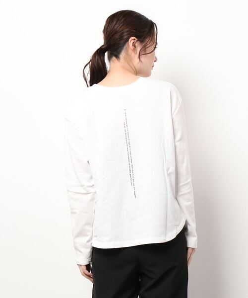 KOBE LETTUCE（コウベレタス）の「前後2Wayプリントライトスウェットトップス（スウェット・レディース・ピンク/ホワイト/ブラック・FREE）」の7枚目の写真