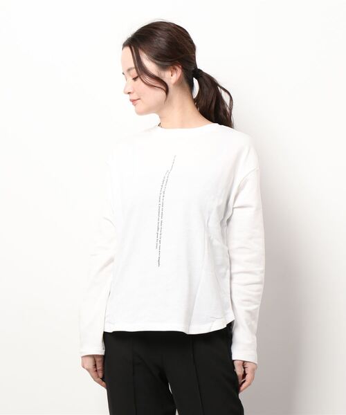 KOBE LETTUCE（コウベレタス）の「前後2Wayプリントライトスウェットトップス（スウェット・レディース・ピンク/ホワイト/ブラック・FREE）」の4枚目の写真