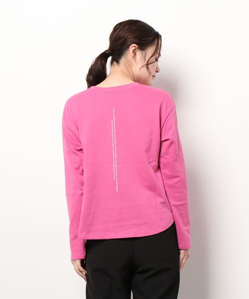 KOBE LETTUCE（コウベレタス）の「前後2Wayプリントライトスウェットトップス（スウェット・レディース・ピンク/ホワイト/ブラック・FREE）」の5枚目の写真