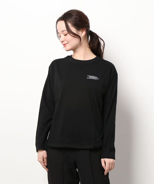 KOBE LETTUCE（コウベレタス）の「前後2Wayプリントライトスウェットトップス（スウェット・レディース・ピンク/ホワイト/ブラック・FREE）」の17枚目の写真