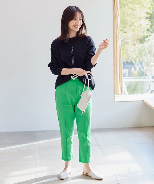 KOBE LETTUCE（コウベレタス）の「前後2Wayプリントライトスウェットトップス（スウェット・レディース・ピンク/ホワイト/ブラック・FREE）」の15枚目の写真