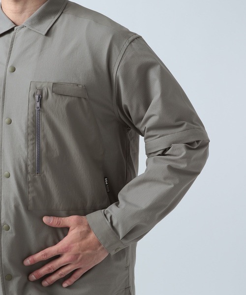 HELLY HANSEN（ヘリーハンセン）の「【HELLY HANSEN（ヘリーハンセン）】スラックシャツ（シャツ/ブラウス・メンズ・ブラック/オリーブ・MEDIUM/LARGE）」の13枚目の写真