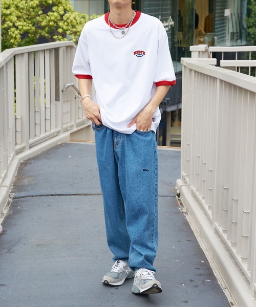 BEN DAVIS（ベンデイビス）の「【BEN DAVIS/ベンデイビス】 別注バックプリントリンガーTee/リンガーTシャツ/ユニセックス（Tシャツ/カットソー・レディース・ブルー/グリーン/レッド/ネイビー・SMALL/LARGE/MEDIUM/X-LARGE）」の16枚目の写真