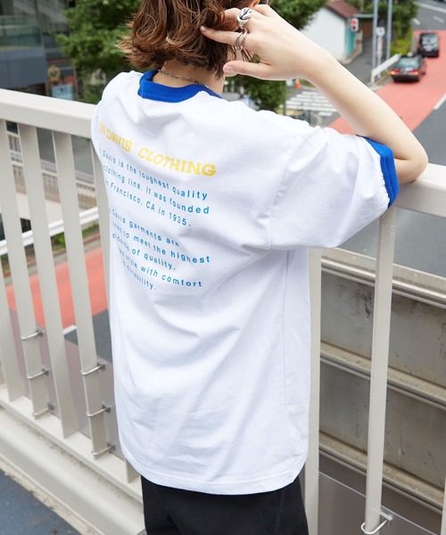 BEN DAVIS（ベンデイビス）の「【BEN DAVIS/ベンデイビス】 別注バックプリントリンガーTee/リンガーTシャツ/ユニセックス（Tシャツ/カットソー・レディース・ブルー/グリーン/レッド/ネイビー・SMALL/LARGE/MEDIUM/X-LARGE）」の10枚目の写真