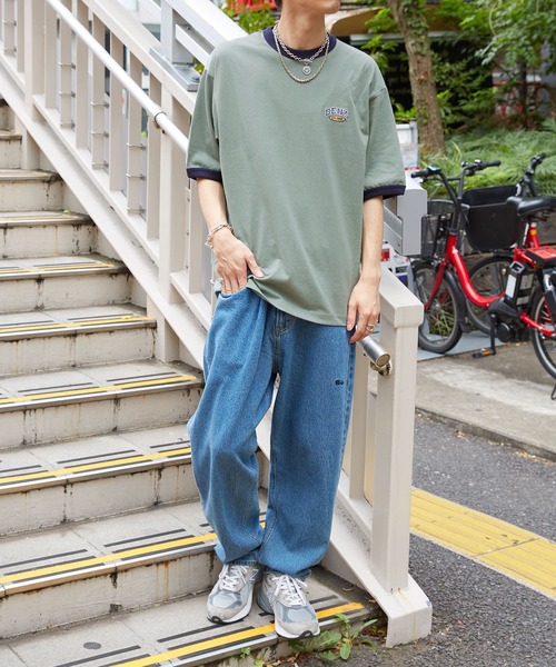 BEN DAVIS（ベンデイビス）の「【BEN DAVIS/ベンデイビス】 別注バックプリントリンガーTee/リンガーTシャツ/ユニセックス（Tシャツ/カットソー・レディース・ブルー/グリーン/レッド/ネイビー・SMALL/LARGE/MEDIUM/X-LARGE）」の21枚目の写真