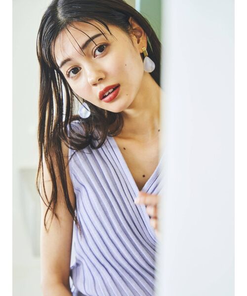 dazzlin（ダズリン）の「カシュクールプリーツワンピース（ワンピース・レディース・ブラック/ラベンダー/ベージュ・FREE）」の7枚目の写真