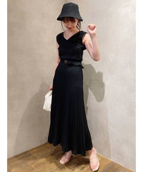 dazzlin（ダズリン）の「カシュクールプリーツワンピース（ワンピース・レディース・ブラック/ラベンダー/ベージュ・FREE）」の20枚目の写真