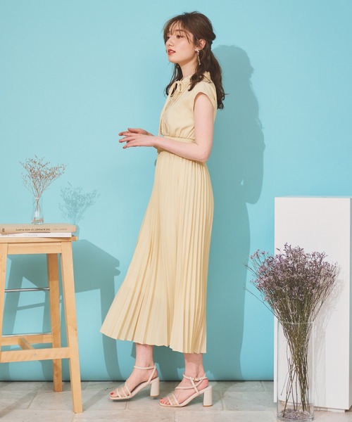 NOELA（ノエラ）の「ボウタイプリーツワンピース（ワンピース）」 - WEAR