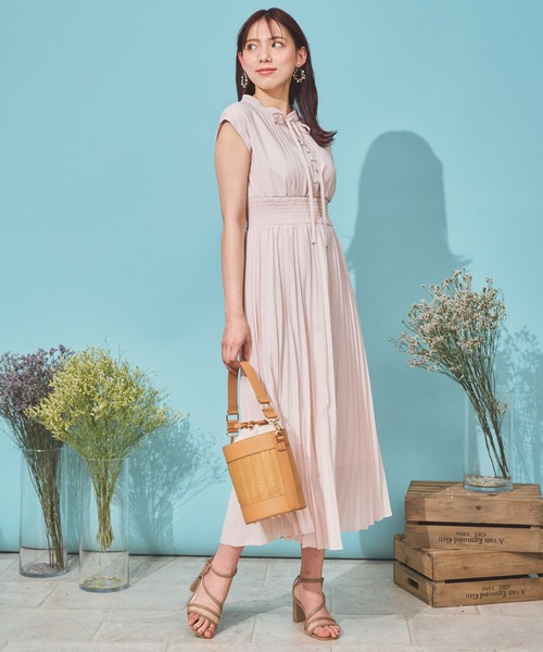 Noela ワンピース プリーツフリルティアードワンピ イエロー　S ノエラ NOELA プリーツフリルティアードワンピ （イエロー