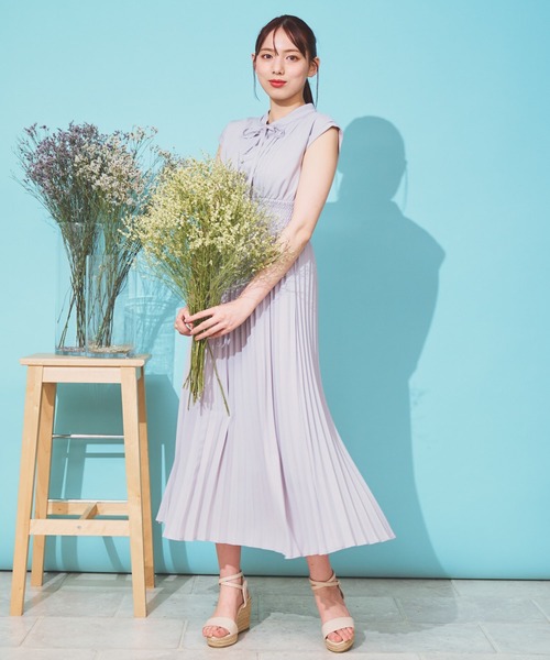 NOELA（ノエラ）の「ボウタイプリーツワンピース（ワンピース）」 - WEAR