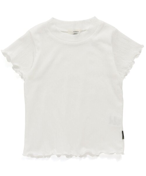 Seraph（セラフ）の「ベーシック楊柳カットソーTシャツ（Tシャツ/カットソー・キッズ・ピンク/ネイビー/ミント/オフホワイト/アイボリー/ブラック・110/120/140/80/130/100/90/95）」の2枚目の写真