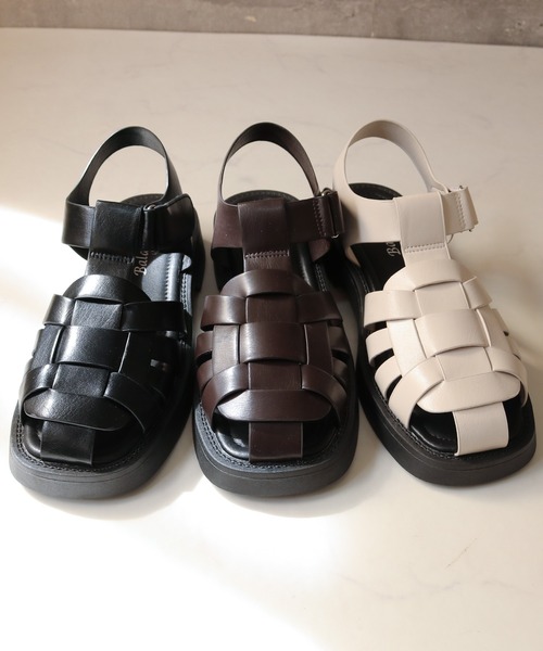 Balancoire（ブランコアール）の「ボリュームソール 厚底 グルカサンダル（サンダル・レディース・ブラック/ダークブラウン/ベージュ/グリーン系その他・23.5cm/24.5cm/23.0cm/24.0cm/22.5cm）」の8枚目の写真