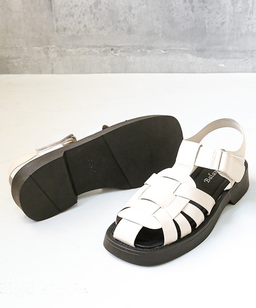 Balancoire（ブランコアール）の「ボリュームソール 厚底 グルカサンダル（サンダル・レディース・ブラック/ダークブラウン/ベージュ/グリーン系その他・23.5cm/24.5cm/23.0cm/24.0cm/22.5cm）」の9枚目の写真