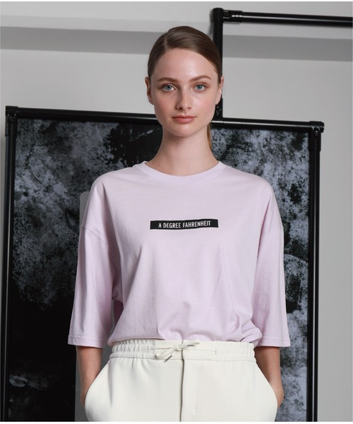 A DEGREE FAHRENHEIT(エーディグリーファーレンハイ)の「【ユニセックス商品】BoNingen+adf コラボ・5分袖T(Tシャツ/カットソー・メンズ・ホワイト/ブラック/ピンク・SMALL/MEDIUM/LARGE)」の3枚目の写真