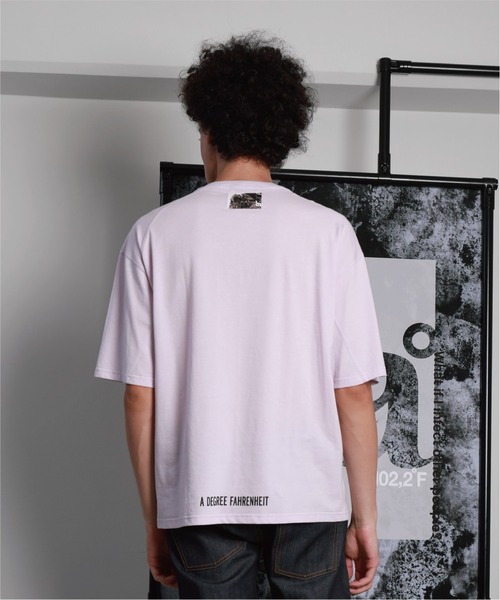 A DEGREE FAHRENHEIT(エーディグリーファーレンハイ)の「【ユニセックス商品】BoNingen+adf コラボ・5分袖T(Tシャツ/カットソー・メンズ・ホワイト/ブラック/ピンク・SMALL/MEDIUM/LARGE)」の9枚目の写真