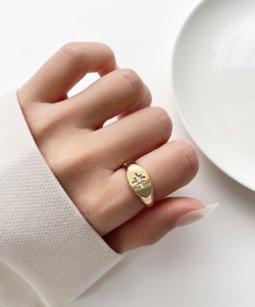 セール キュービック スターダスト シグネットリング リング Cemonemo セモネモ のファッション通販 Zozotown