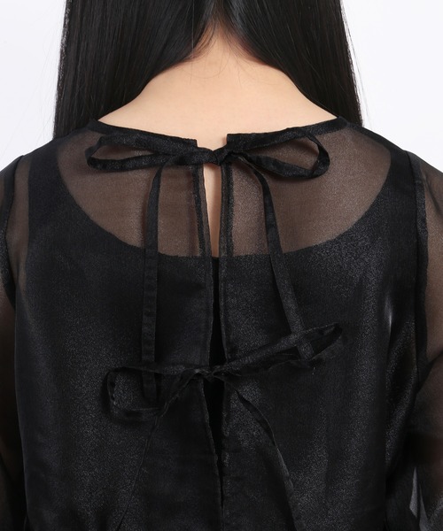 WC（ダブル シー）の「シアーティアードワンピース（ワンピース・レディース・ホワイト/ピンク/ブラック・FREE）」の14枚目の写真