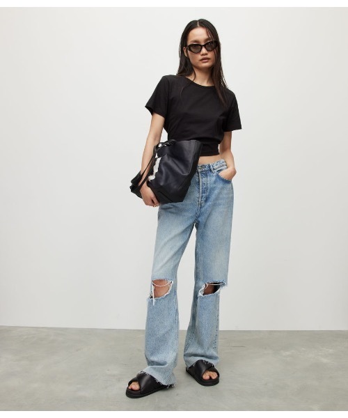 ALLSAINTS（オールセインツ）の「ADA OPEN BACK T-SHIRT | ADA オープン バック Tシャツ（Tシャツ/カットソー・レディース・ブラック/ホワイト・6/10/4/8）」の11枚目の写真