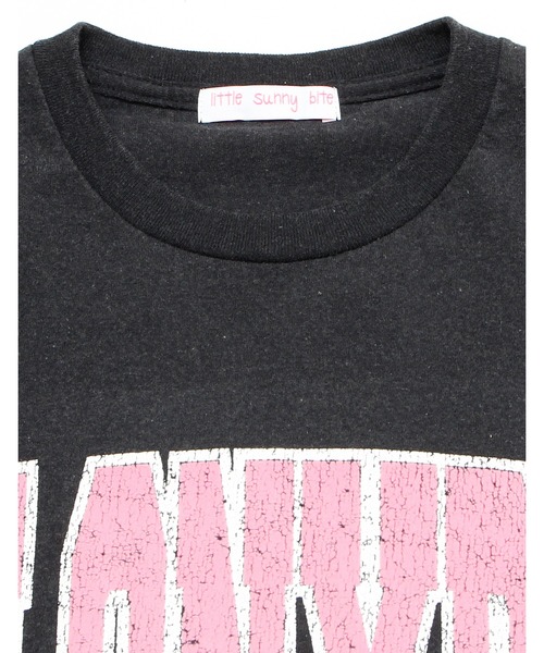 Little sunny bite（リトルサニーバイト）の「FLOCKY LOGO BIG TEE（Tシャツ/カットソー・レディース・ホワイト/ブラック/カーキ・SMALL/MEDIUM）」の7枚目の写真