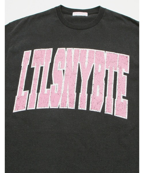 Little sunny bite（リトルサニーバイト）の「FLOCKY LOGO BIG TEE（Tシャツ/カットソー・レディース・ホワイト/ブラック/カーキ・SMALL/MEDIUM）」の16枚目の写真