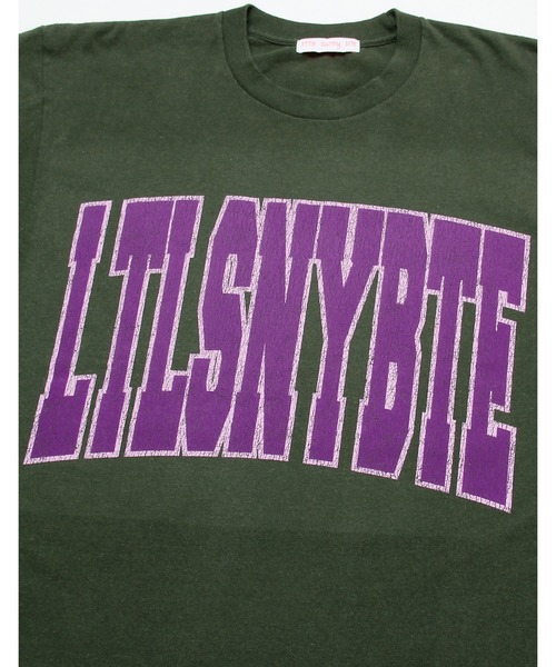 Little sunny bite（リトルサニーバイト）の「FLOCKY LOGO BIG TEE（Tシャツ/カットソー・レディース・ホワイト/ブラック/カーキ・SMALL/MEDIUM）」の14枚目の写真
