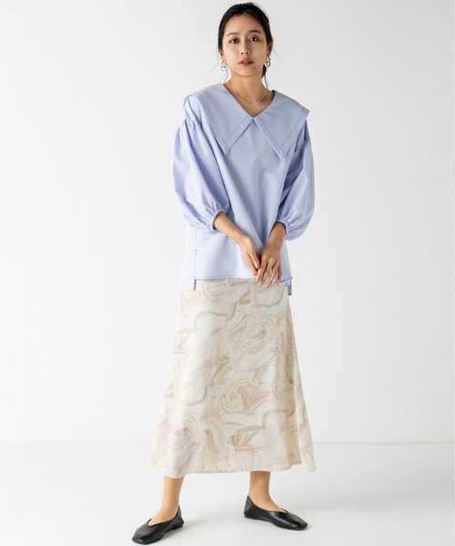 MILLION CARATS(ミリオンカラッツ)の「ニュアンスマーブルスカート(スカート・レディース・ベージュ/グリーン・FREE)」の12枚目の写真