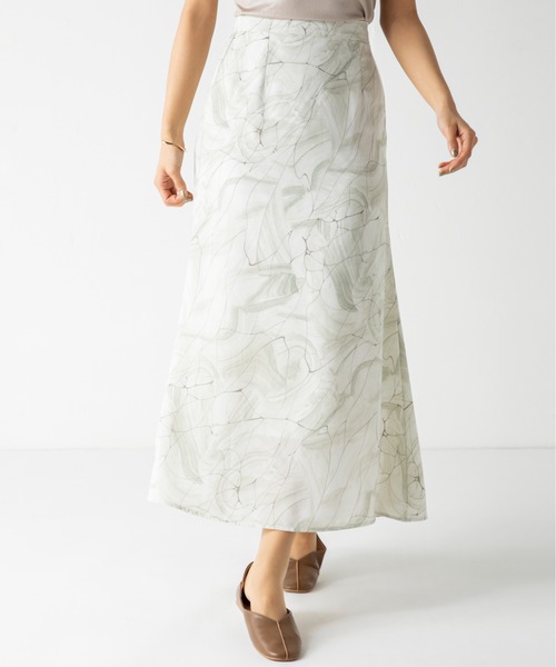 MILLION CARATS(ミリオンカラッツ)の「ニュアンスマーブルスカート(スカート・レディース・ベージュ/グリーン・FREE)」の14枚目の写真