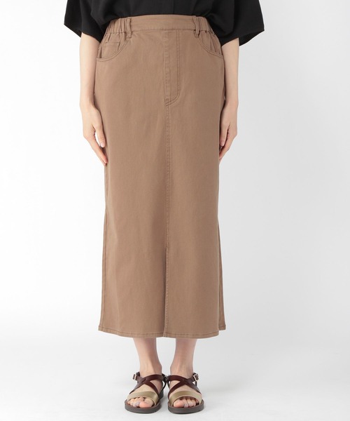 studio CLIP（スタディオクリップ）の「ストレッチIラインスカート（スカート・レディース・モカ/カーキ・MEDIUM/LARGE）」の7枚目の写真