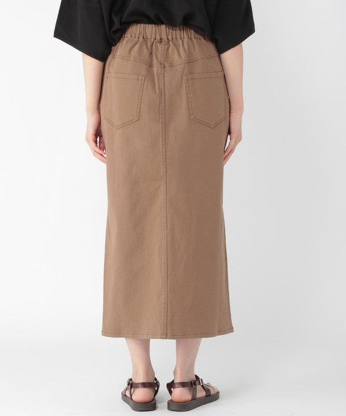 studio CLIP（スタディオクリップ）の「ストレッチIラインスカート（スカート・レディース・モカ/カーキ・MEDIUM/LARGE）」の6枚目の写真