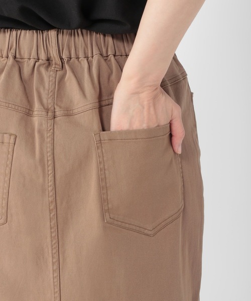 studio CLIP（スタディオクリップ）の「ストレッチIラインスカート（スカート・レディース・モカ/カーキ・MEDIUM/LARGE）」の5枚目の写真