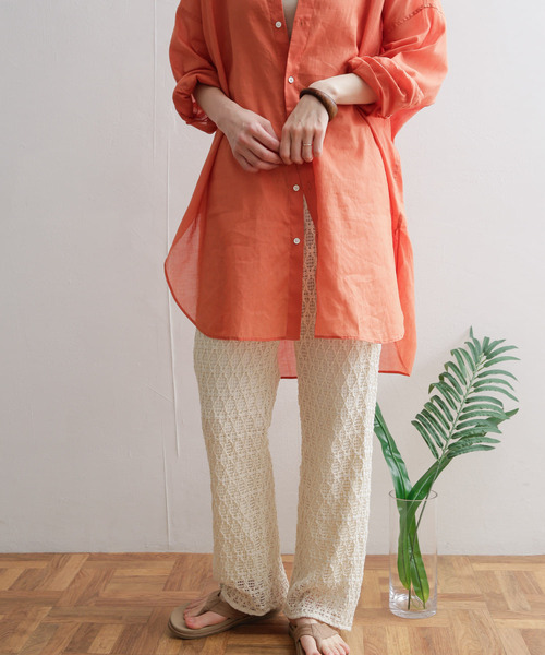 URBAN RESEARCH DOORS（アーバンリサーチドアーズ）の「レースイージーパンツ（その他パンツ・レディース・アイボリー/グレー系その他・MEDIUM）」の11枚目の写真