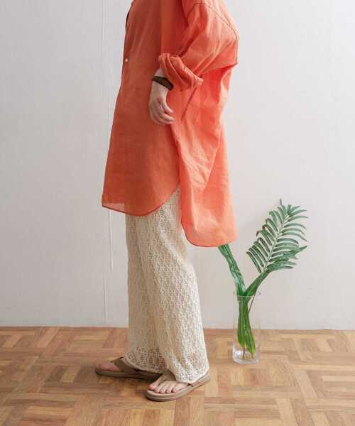 URBAN RESEARCH DOORS（アーバンリサーチドアーズ）の「レースイージーパンツ（その他パンツ・レディース・アイボリー/グレー系その他・MEDIUM）」の15枚目の写真