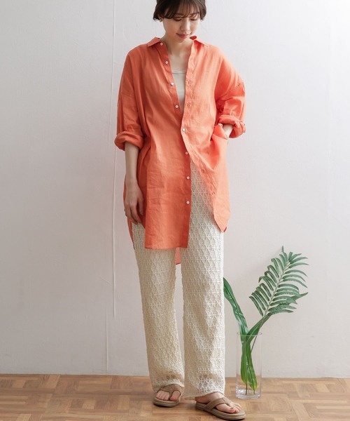 URBAN RESEARCH DOORS（アーバンリサーチドアーズ）の「レースイージーパンツ（その他パンツ・レディース・アイボリー/グレー系その他・MEDIUM）」の12枚目の写真