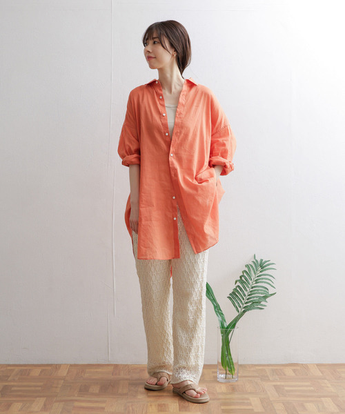 URBAN RESEARCH DOORS（アーバンリサーチドアーズ）の「レースイージーパンツ（その他パンツ・レディース・アイボリー/グレー系その他・MEDIUM）」の4枚目の写真