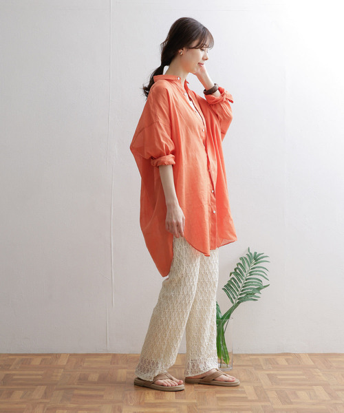 URBAN RESEARCH DOORS（アーバンリサーチドアーズ）の「レースイージーパンツ（その他パンツ・レディース・アイボリー/グレー系その他・MEDIUM）」の8枚目の写真