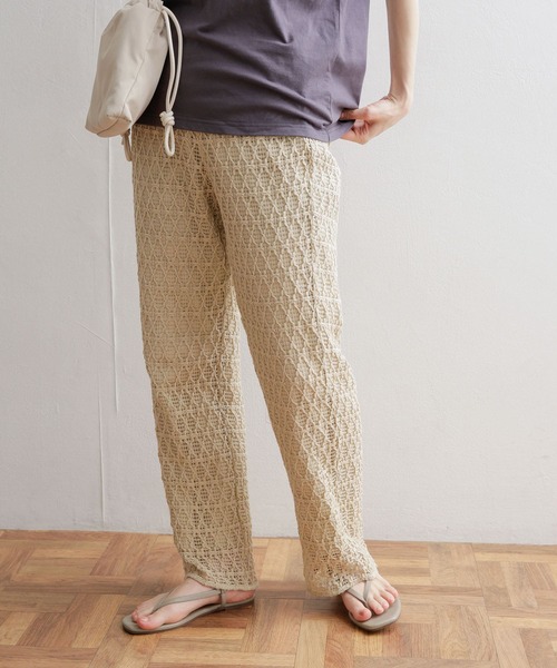 URBAN RESEARCH DOORS（アーバンリサーチドアーズ）の「レースイージーパンツ（その他パンツ・レディース・アイボリー/グレー系その他・MEDIUM）」の16枚目の写真