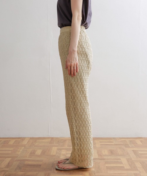 URBAN RESEARCH DOORS（アーバンリサーチドアーズ）の「レースイージーパンツ（その他パンツ・レディース・アイボリー/グレー系その他・MEDIUM）」の14枚目の写真