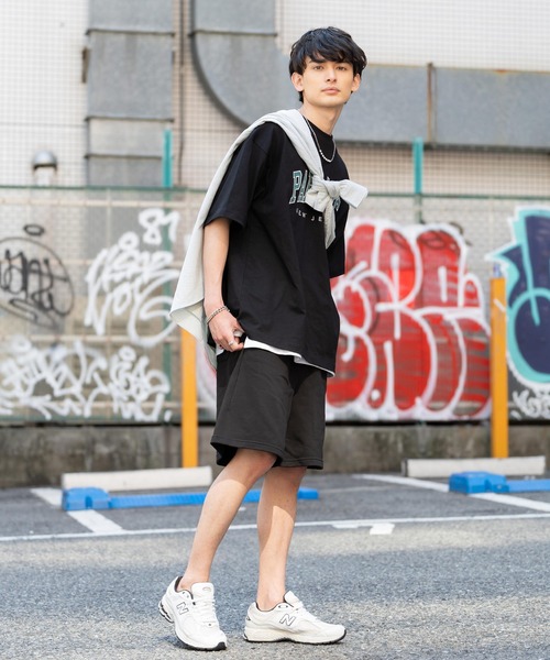 Rocky Monroe(ロッキーモンロー)の「別注 裏毛スウェットイージーショートパンツ ワンマイルルームウェア(スウェットパンツ・メンズ・ブラック/グリーン/グレー・M/L/XL)」の14枚目の写真