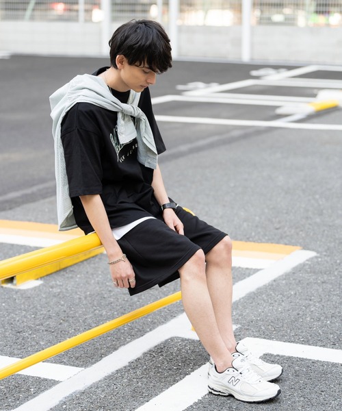 Rocky Monroe(ロッキーモンロー)の「別注 裏毛スウェットイージーショートパンツ ワンマイルルームウェア(スウェットパンツ・メンズ・ブラック/グリーン/グレー・M/L/XL)」の8枚目の写真