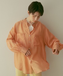 ReNorm | バンドカラーシースルーシャツ(シャツ/ブラウス)