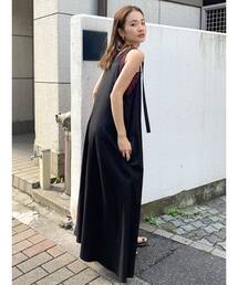 Ungrid | リネン混ショルダーデザインキャミワンピース(ワンピース)