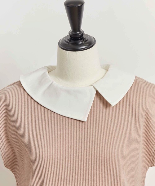 NOELA（ノエラ）の「アシメカラーリブトップス（Tシャツ/カットソー・レディース・ブラック/オフホワイト/ピンク・フリー）」の19枚目の写真